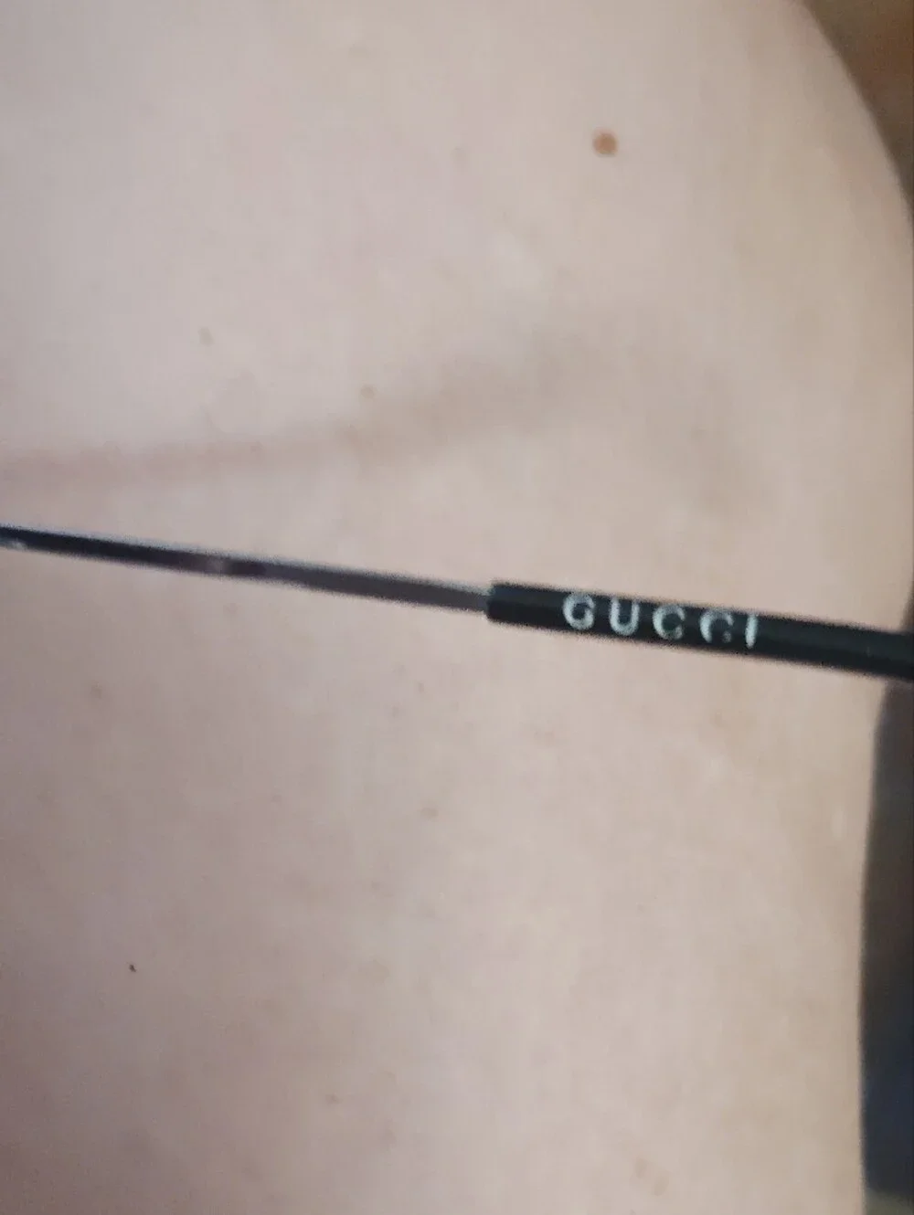 Gucci Silver Frame Purple Gradient Aviator Sunglasses